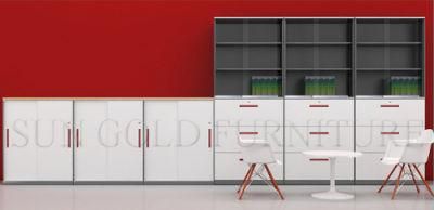 White Melamine Board Wooden Filing Cabinets (SZ-FC057)