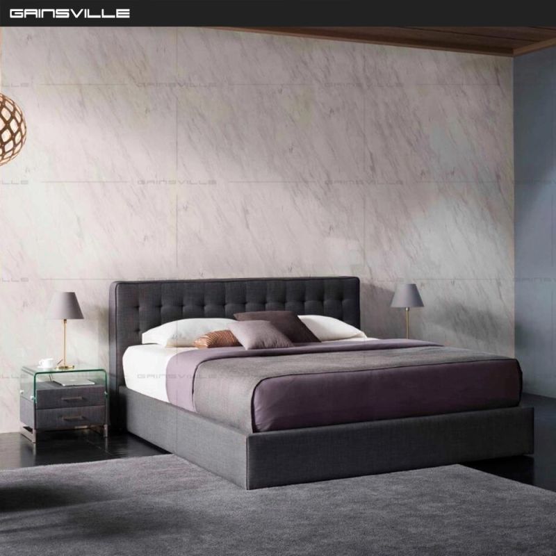 Hot Seller Modern Furniture Upholstered Bed Wall Bed King Bed for Hotel Gc1633