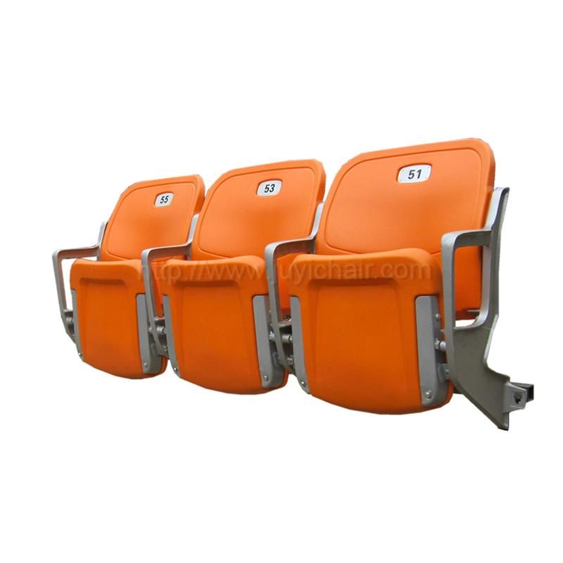 Wall Mounted Foldable Plastic Stadium Chair for Gym.