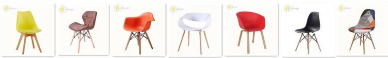 Classic Wood Leg Restaurant PP Plastic Dining Chair