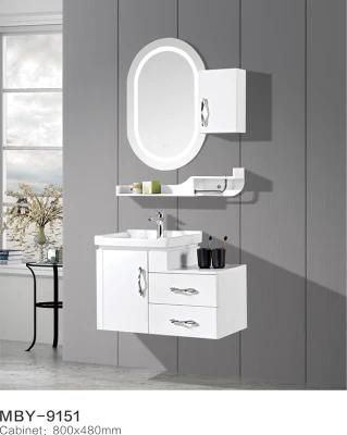 PVC Paint Free Wall Mounted Type Bath Bathroom Cabinet Vanity Iraq Models with PVC