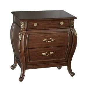 Solid Wooden Foot Bedside Table Furniture Factory Bedroom Furniture Nightstand