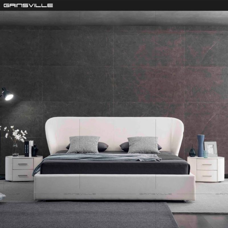 Modern Bedroom Home Furniture Fabric Bed in Italy Style