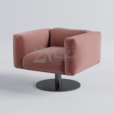 2022 Chinese New Modern Design Luxury 1 Seat Fabric Velvet Sofa for Home Office Hotel Apartment Furniture Set