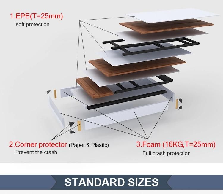 Wood White Furniture European Computer Table L Shape Luxury Modern Home Office Desk