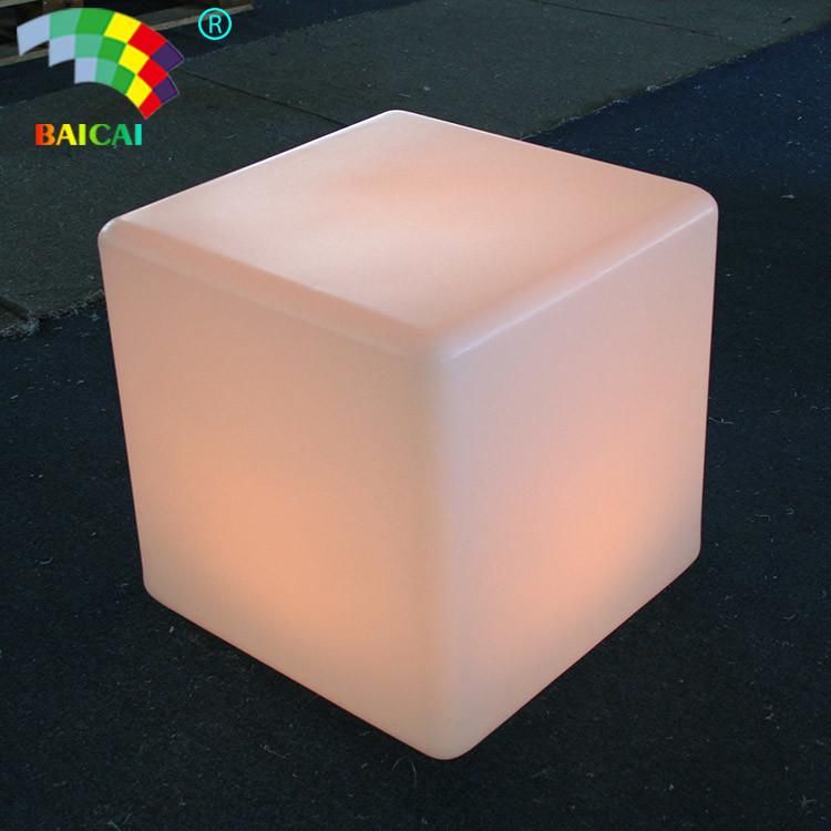 LED Cube Glowing Outdoor Table