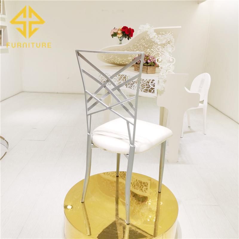 Wholesale Cheap Hotel Banquet Furniture Sliver Wedding Chair