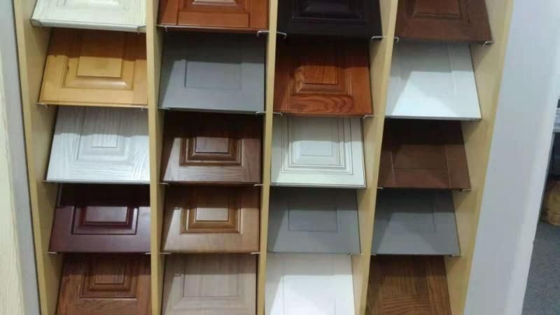 New Modern Classic Mixed Color Wooden Kitchen Cabinet Manufacturer Direct