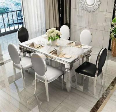 Modern Furniture Customize Size Coffee Appearance High Edge Unique Dining Table in Stock