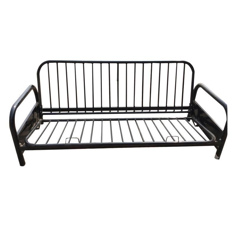 Modern Custom Designed Classic Bedroom Furniture Hotel Bed Frame Simple Iron Folding Metal Sofa Bed