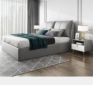 Light Luxury Leather Bed Master Bed Modern Minimalist Nordic Bed Single Bed Double Solid Wood Bed