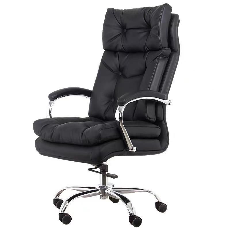 Luxurious Executive Office Chair, Big and Tall Office Desk Chair, High Back Comfortable Office Leather Chair