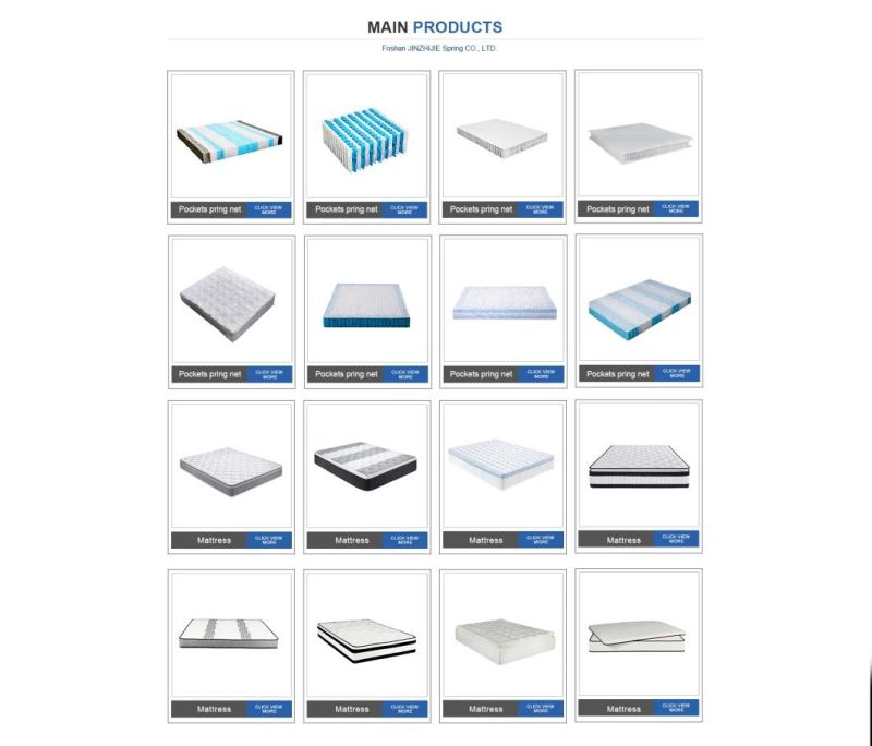 Home-Modern-Furniture-Bed-Mattress Twin-Double-Single-Queen-King-Calking Size Knitted Fabric- Wholesale Twin-Double-Single-Natural Latex Spring Mattress