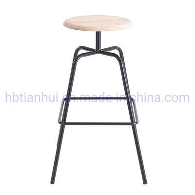 Hot Sale Modern Furniture Nordic Bar Stool Dining Bar Chair Fashion Wooden Dining Chairs