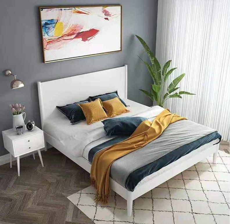 Modern Simple Bedroom Furniture Optional Size Bed in a Full Set