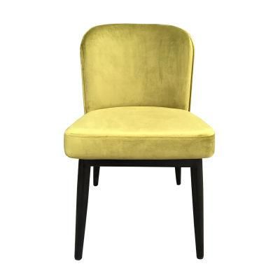 Hot Sale Modern Hotel Furniture Restaurant Furniture Velvet Golden Dining Chair