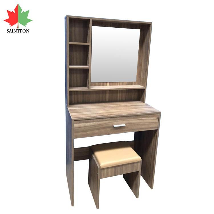 Simple Modern Furniture Dressing Table with Mirror and 1-Drawer for Bedroom Customized