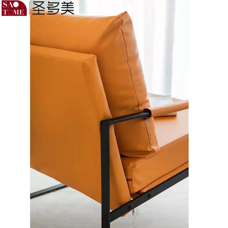 Orange Home Furniture Metal Living Room Leisure Lounge Chair