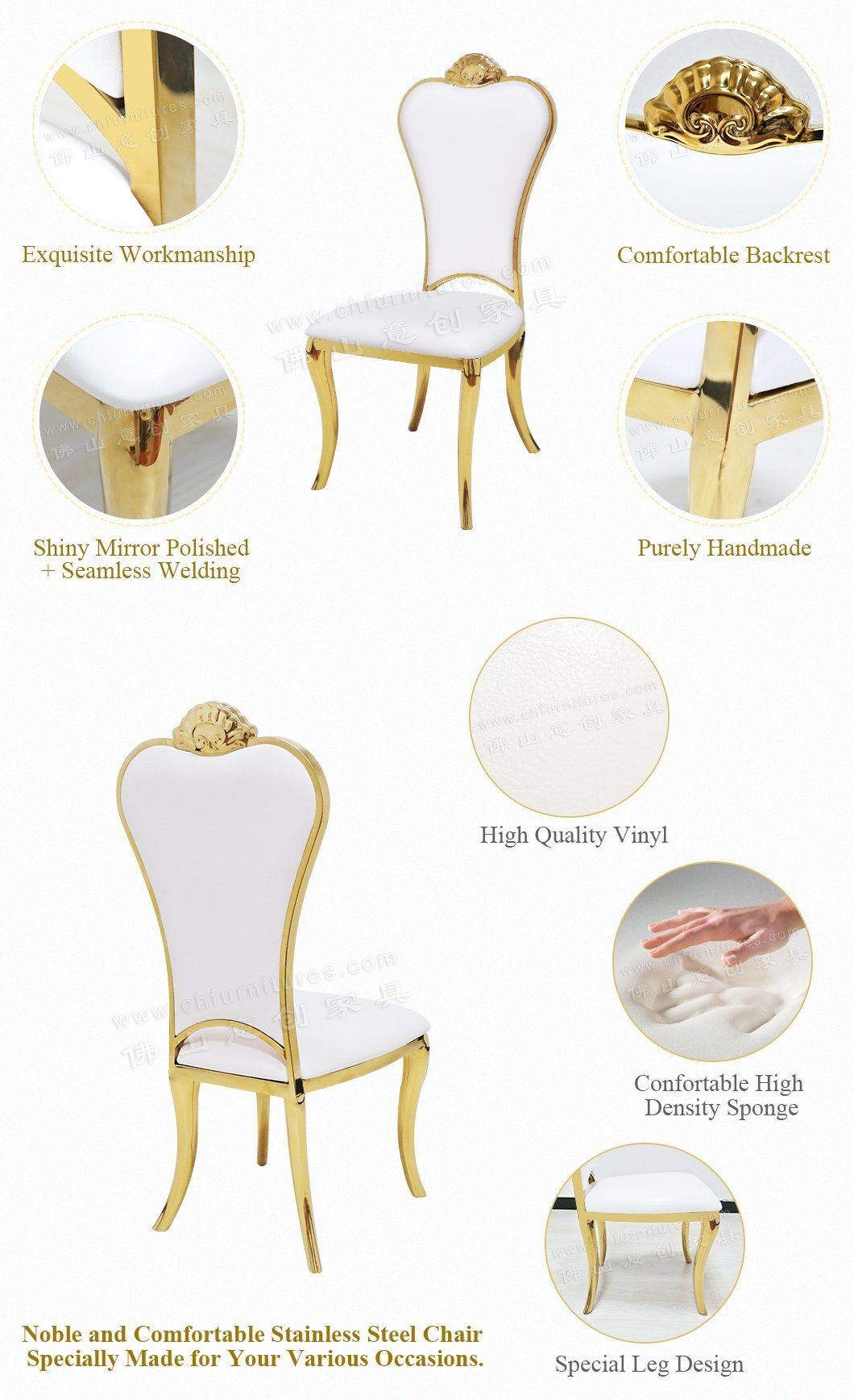 Hyc-Ss59-02 Hot Sale Stainless Steel Fancy Wedding Chair for Sale