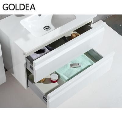 Hangzhou Floor Mounted Goldea Cabinet Wooden Furniture Standing MDF with High Quality