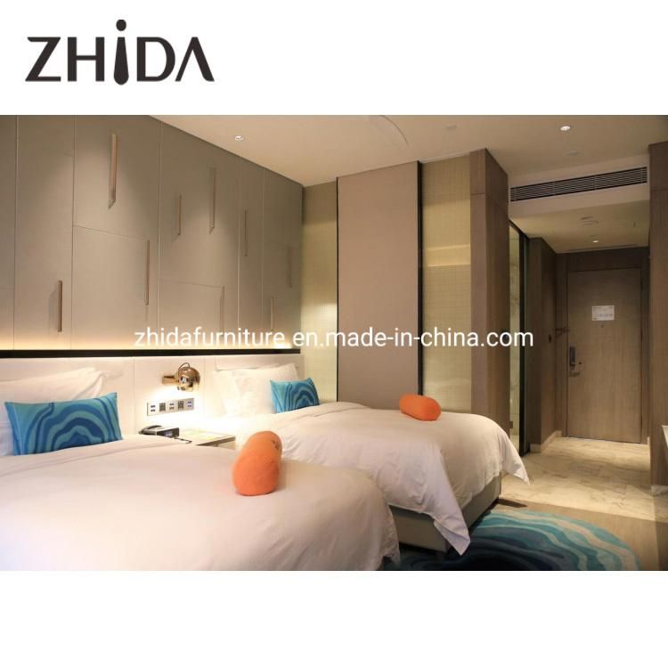 Customized Made 5 Star Modern Bed Room Furniture Bedroom Set for Sofitel Hotel