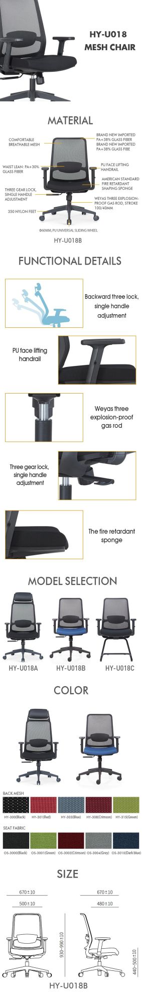 Hot Sale Swivel High Back Office Boss Manager Chair Furniture