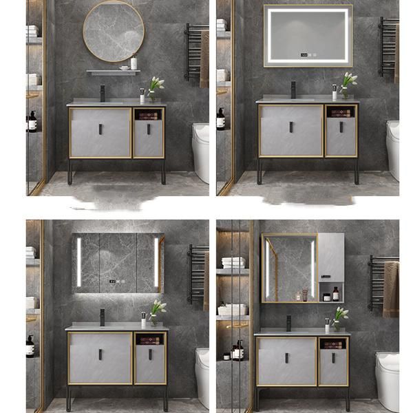 Light Luxury Smart Rock Board Bathroom Vanity Combination Bathroom Wash Basin Modern Minimalist Bathroom Basin Cabinet