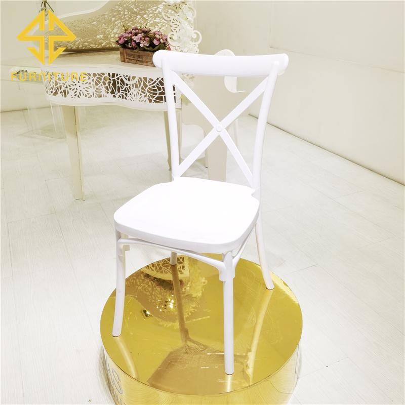 Modern Simple Style Light Weigh White Plastic Wedding Banquet Chair