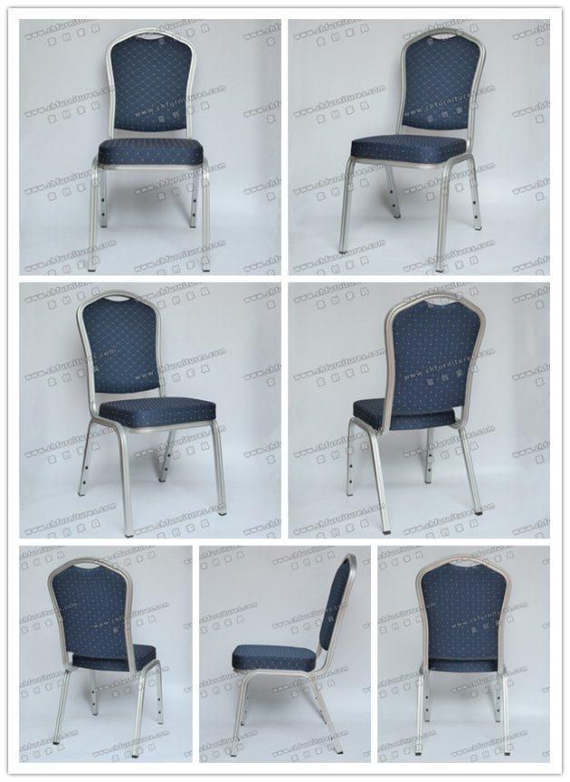 Foshan Wholesale Blue Aluminium Hotel Banquet Chair Yc-Zl07