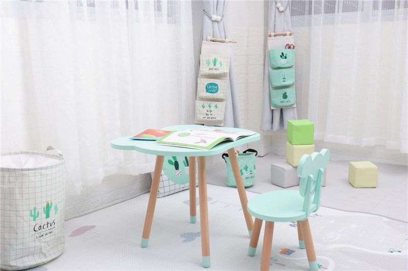 Modern Kindergarten Furniture Kids Wooden Table and Chair Set