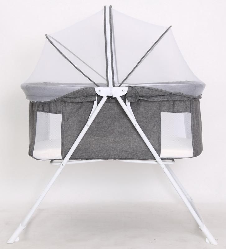 Travel Bassinet Portable Multifunctional and Rocking Baby Bed Crib with Mosquito Net