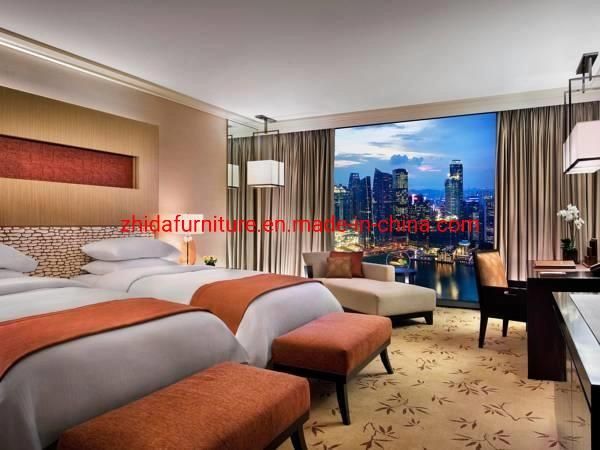 Custom Make Commercial Hotel Set Modern Style Simple Apartment Bedroom Furniture King Size Bed with Leisure Couch