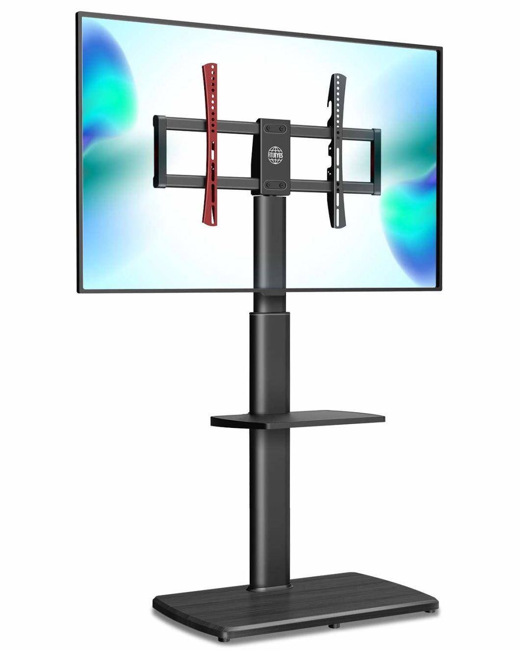 TV Stand Tall Corner TV Stands for Most Tvs up to 65 Inch Swivel TV Mount Stand with Height Adjustable Shelf Upgrade Sturdy Wood Base