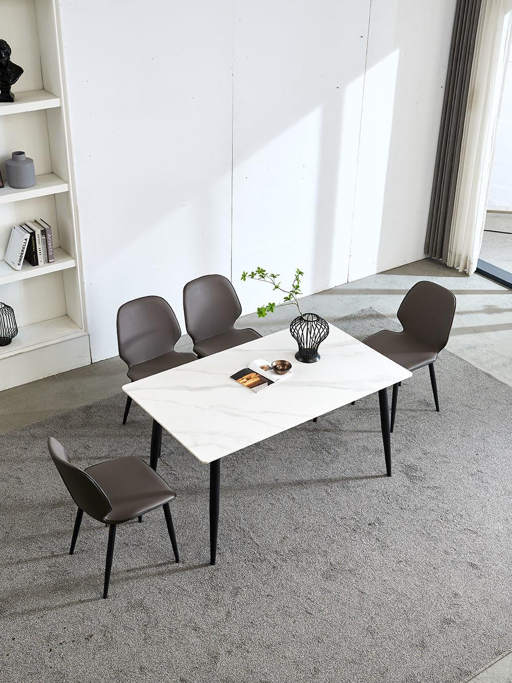 Modern Brown Shell-Shaped Office Chair