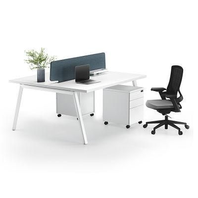 High Quality Modern White Two Seat Office Workstation Office Desk