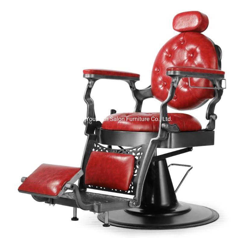 Hot Selling Barber Chair for Hair Salon Leather Styling Chairs Modern Hairdresser Tattoo Shaving Lift Barber Chair