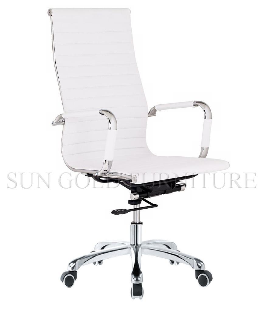 (SZ-OCY126) Armless White Stylish Office Chair Arc-Shaped Chair