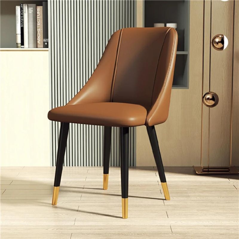 Yc-F098 Luxury Simple Design Dining Chair Leather Cushion