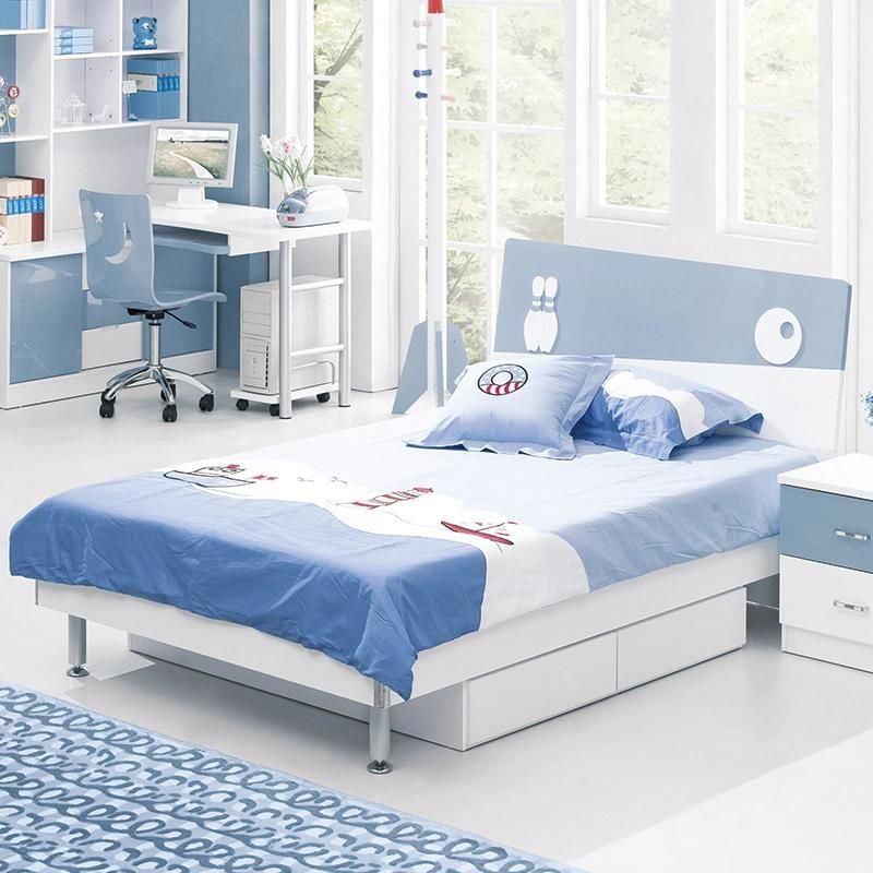 E1standard Modern Design Wooden Kids Youth Bedroom Set Furniture Lacquer Painting