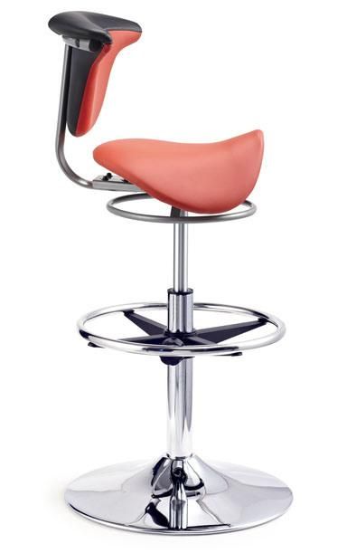 Round Seat High Bar Stool with Footring Bar Chair