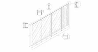 Single Glass Wall Aluminium Office Partition