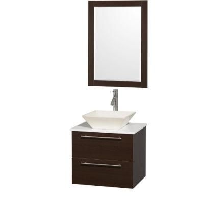 Dark Walunt Wall Hung Bathroom Furniture