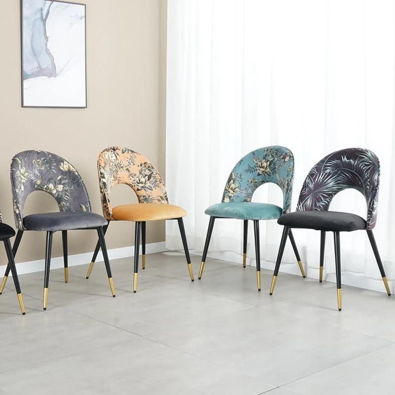 2021 New Modern Wholesale Home Furniture Upholstered Round Back Dining Room Chair