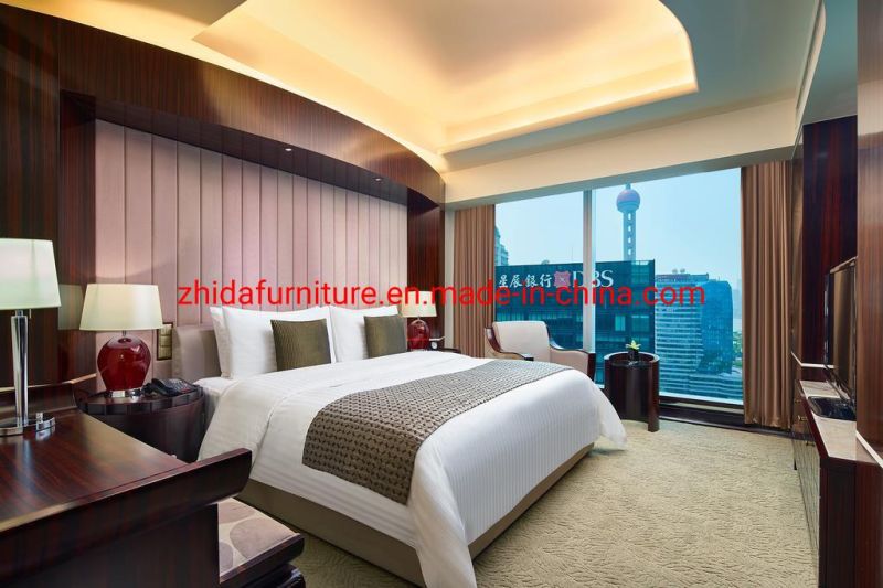 Dark Brown Contemporary Home Villa Apartment Wood Hotel Bedroom Guest Room Suite Furniture