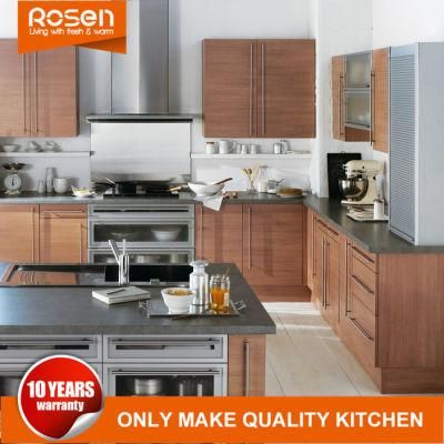 Home Used Customized Natural Wood Grain Wood Veneer Kitchen Cabinet