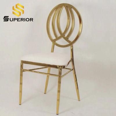 Wholesale Gold Metal Cross Back Chair Dining for Wedding Party