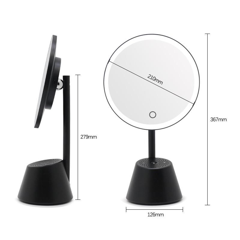 New Table Mirror Bluetooth Speaker Vanity Smart Sensor LED Makeup Mirror