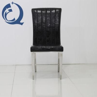 Hotel Modern Designs High Quality Black Fabric Dining Chairs