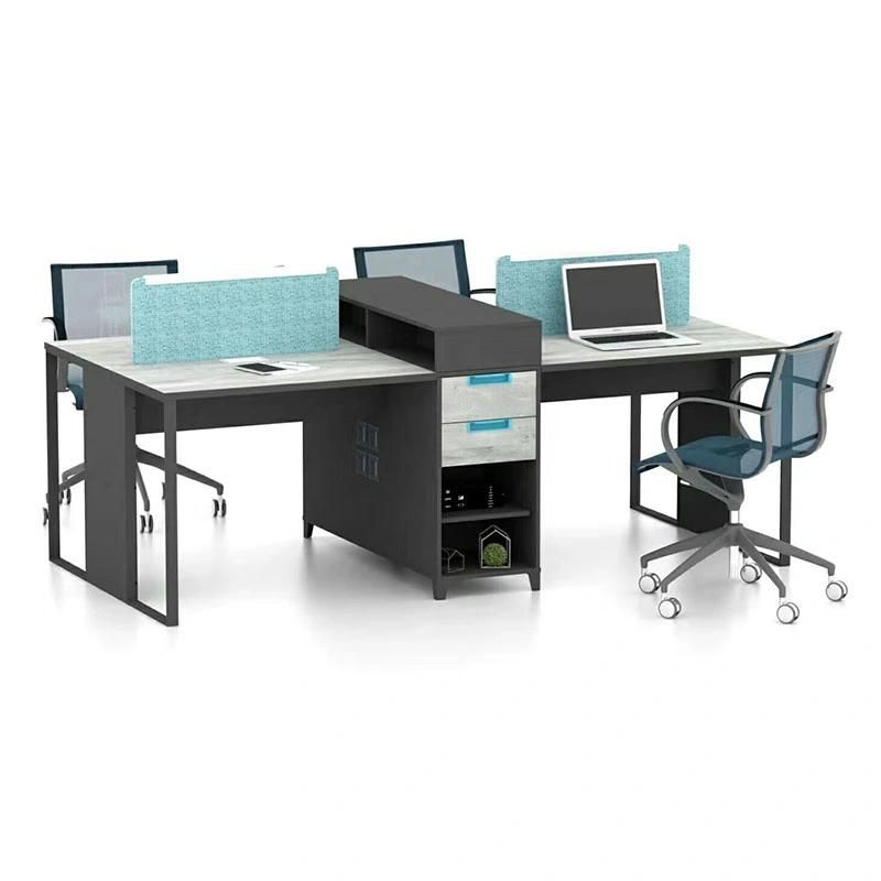 (SZ-WSW20) Workstation Call Center Partition 4 Seats Office Cubicle Desk