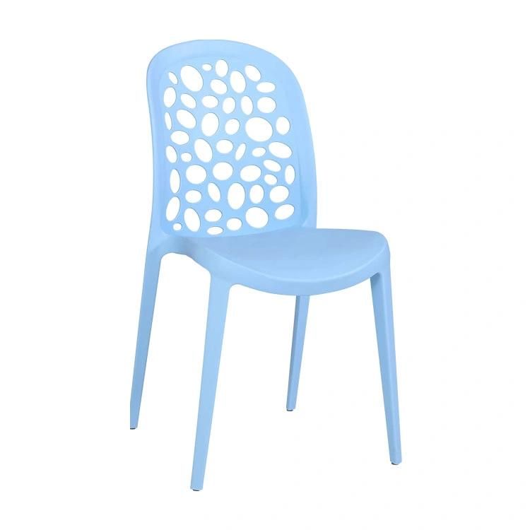 New Product Modern Dining Chairs Cheap Stackable Plastic Living Room Furniture Colorful